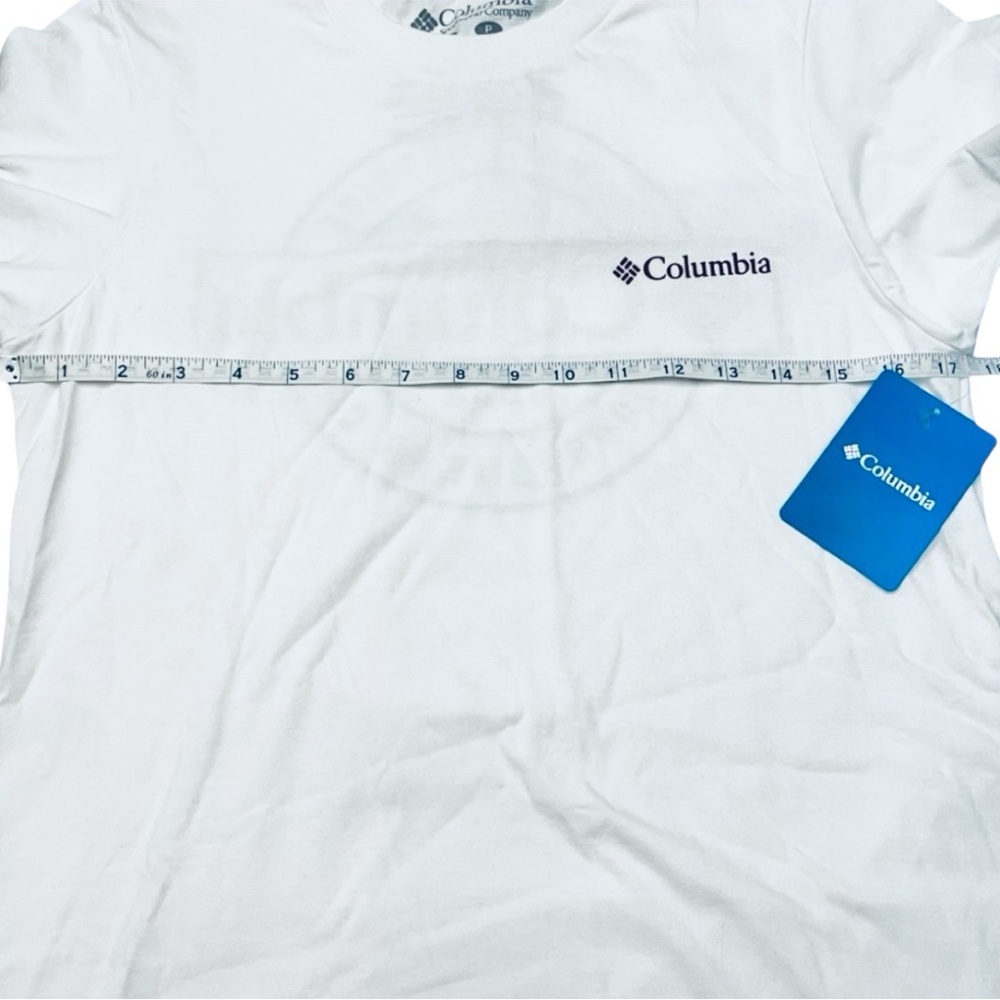 Mens Columbia Sportswear Company T-Shirt SM Columbia tshirt tee white red blue - Picture 8 of 10